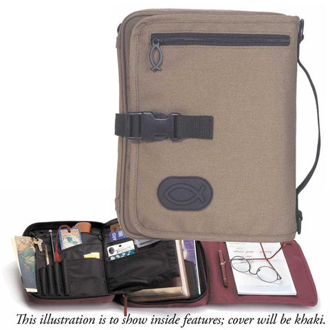 BIBLE CASE - TRAVEL ORGANIZER KHAKI XL