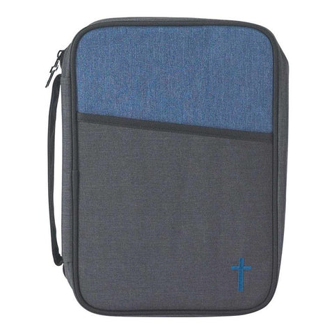 BIBLE CASE - LG CROSS 2 TONE BLK/BLU