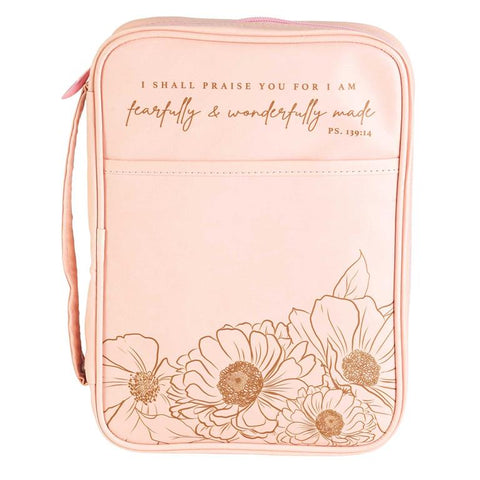 BIBLE CASE - PS 139:14 - PINK - LG