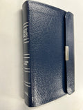 KJV POCKET BIBLE BD LEA. BLUE SNAP