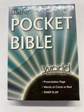 KJV POCKET BIBLE BD LEA. BLUE SNAP