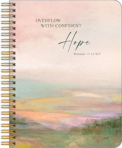 SPIRAL NOTEBOOK - OVERFLOW WITH CONFIDENT HOPE