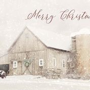 BOXED CHRISTMAS CARDS - SNOWY BARN